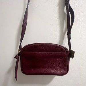 Burgundy Leather Crossbody NWT